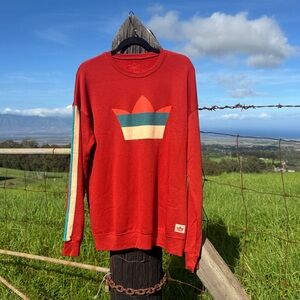 King's Hawaiian Aloha red crewneck sweatshirt Retro Jersey large